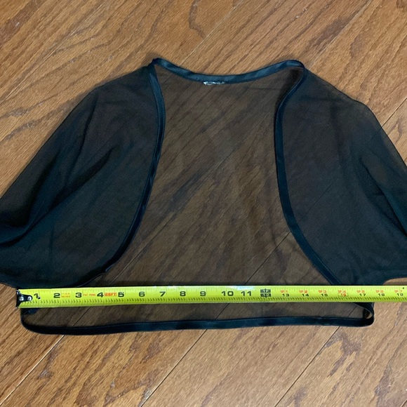 Vintage Mesh cropped longsleeves blk jacket - size Small - Picture 7 of 9